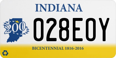 IN license plate 028EOY