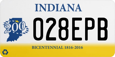 IN license plate 028EPB