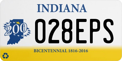 IN license plate 028EPS