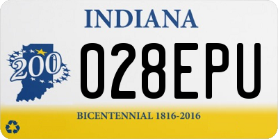 IN license plate 028EPU