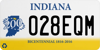 IN license plate 028EQM