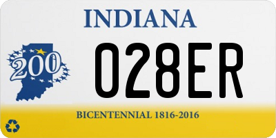 IN license plate 028ER