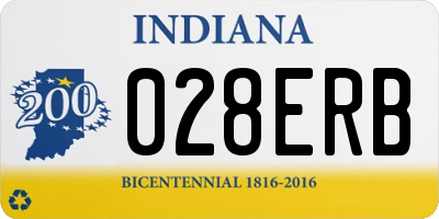 IN license plate 028ERB
