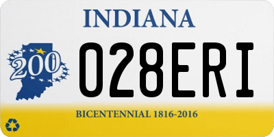 IN license plate 028ERI