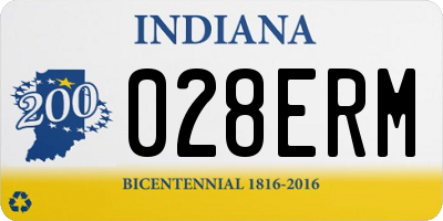 IN license plate 028ERM