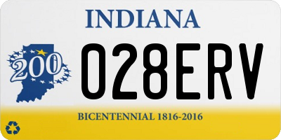 IN license plate 028ERV