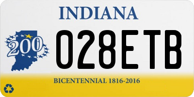 IN license plate 028ETB