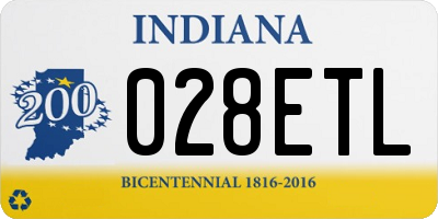 IN license plate 028ETL