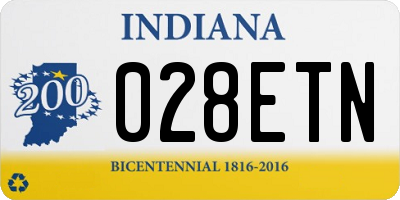 IN license plate 028ETN