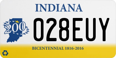 IN license plate 028EUY