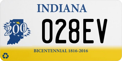 IN license plate 028EV