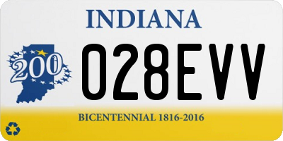 IN license plate 028EVV