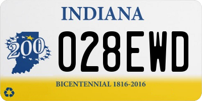 IN license plate 028EWD