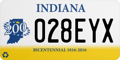 IN license plate 028EYX