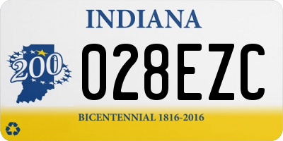 IN license plate 028EZC