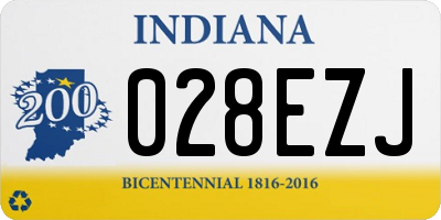 IN license plate 028EZJ