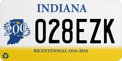 IN license plate 028EZK