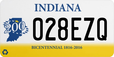 IN license plate 028EZQ