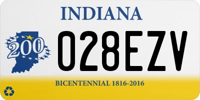 IN license plate 028EZV