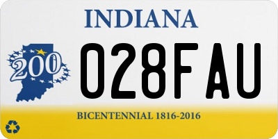 IN license plate 028FAU
