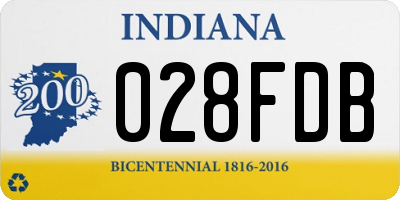 IN license plate 028FDB