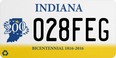 IN license plate 028FEG