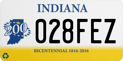 IN license plate 028FEZ