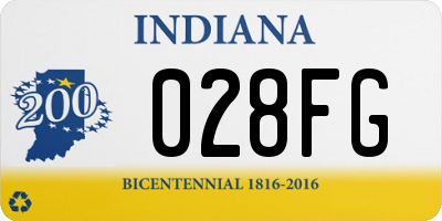 IN license plate 028FG