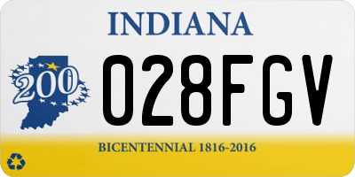 IN license plate 028FGV