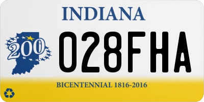 IN license plate 028FHA