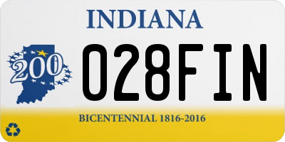 IN license plate 028FIN