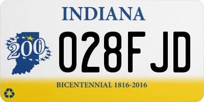 IN license plate 028FJD