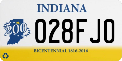 IN license plate 028FJO