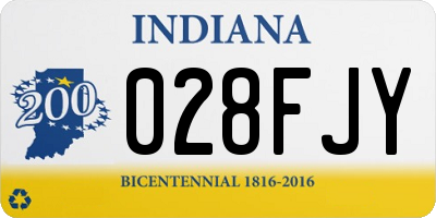 IN license plate 028FJY