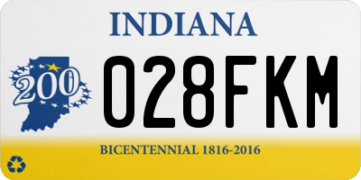 IN license plate 028FKM
