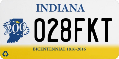 IN license plate 028FKT
