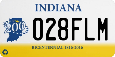 IN license plate 028FLM