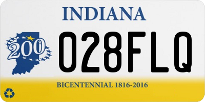 IN license plate 028FLQ
