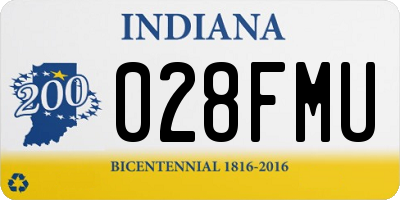 IN license plate 028FMU