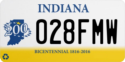 IN license plate 028FMW