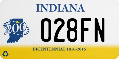 IN license plate 028FN
