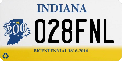 IN license plate 028FNL