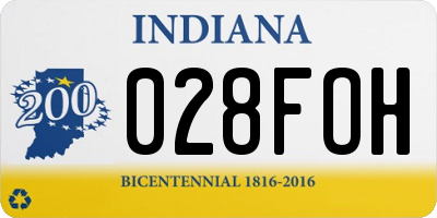 IN license plate 028FOH
