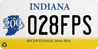 IN license plate 028FPS