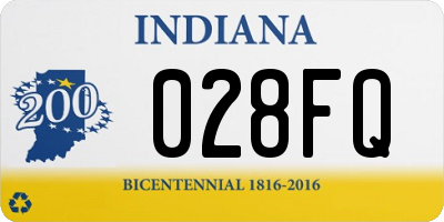 IN license plate 028FQ