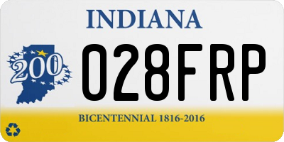 IN license plate 028FRP