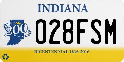 IN license plate 028FSM