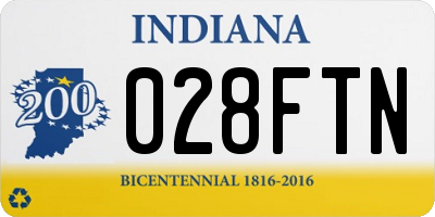 IN license plate 028FTN
