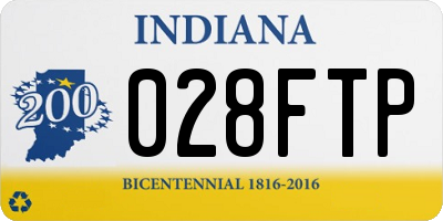 IN license plate 028FTP