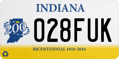 IN license plate 028FUK